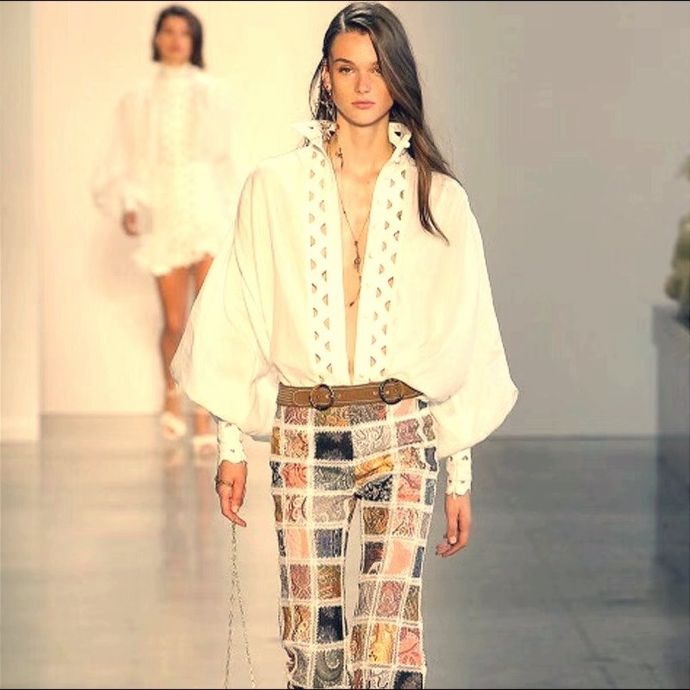 LONG SLEEVE BLOUSE FOR COCKTAIL PARTY ONESIZE